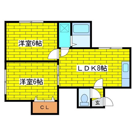 ダイヤフレンド平岡の物件間取画像